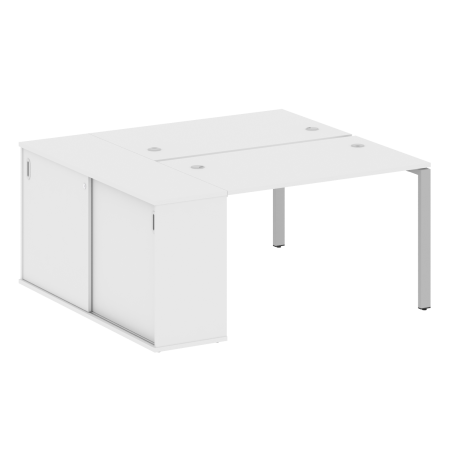 Metal System Рабочая станция с шкафом-купе на П-образном м/к БП.РС-СШК-1.2 Т Белый/Металл Серый 1610*1475*750 Metal System Рабочая станция с шкафом-купе на П-образном м/к БП.РС-СШК-1.2 Т Белый/Металл Серый 1610*1475*750