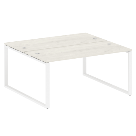 Metal System Рабочая станция на О-образном м/к БО.РАС-СП-2.4 Дуб Наварра/Металл Белый 1600*1475*750 Metal System Рабочая станция на О-образном м/к БО.РАС-СП-2.4 Дуб Наварра/Металл Белый 1600*1475*750