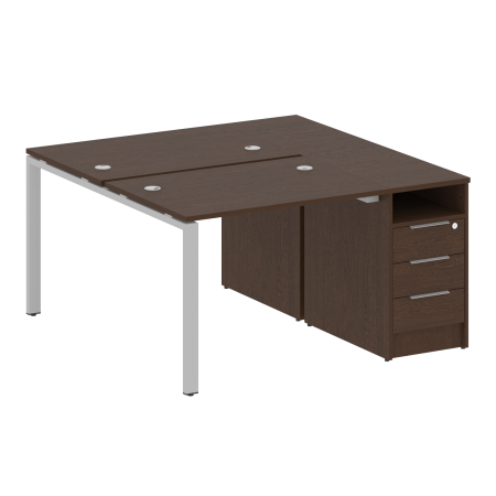 Metal System Рабочая станция с тумбой на П-образном м/к БП.РС-СТП-2.1 Венге Цаво/Металл Серый 1412*1475*750 Metal System Рабочая станция с тумбой на П-образном м/к БП.РС-СТП-2.1 Венге Цаво/Металл Серый 1412*1475*750