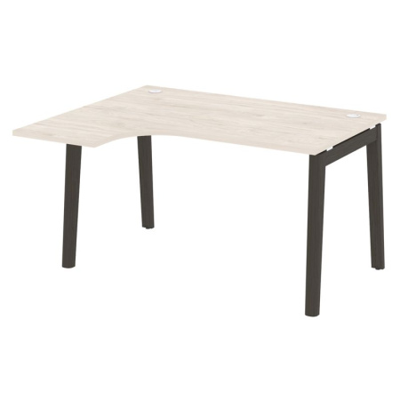 Onix Wood Стол эргономичный левый OW.SA-3 (L) Денвер Светлый/Дуб Темный/Металл Антрацит 1380*1180*750 (800/460)