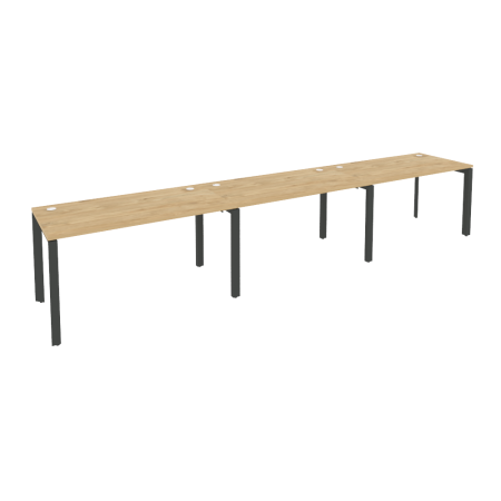 Onix Рабочая станция на П-образном м/к O.MP-RS-3.3.7 Тиквуд Светлый/Металл Антрацит 4140*720*750