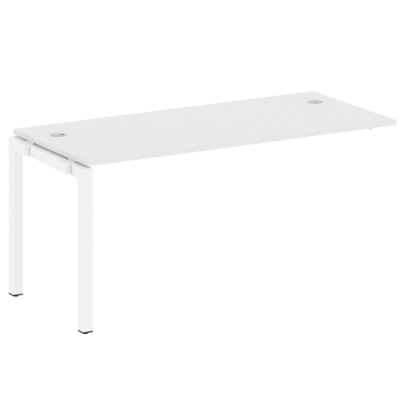 Metal System Quattro Проходной элемент рабочей станции на П-образном м/к 50БП.ПРС-СП-1.4 Белый/Металл Белый 1600*720*750 Metal System Quattro Проходной элемент рабочей станции на П-образном м/к 50БП.ПРС-СП-1.4 Белый/Металл Белый 1600*720*750