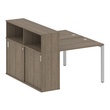 Metal System Рабочая станция с шкафом-купе на П-образном м/к БП.РС-СШК-2.1 Т Вяз Благородный/Металл Серый 1410*1475*1098 Metal System Рабочая станция с шкафом-купе на П-образном м/к БП.РС-СШК-2.1 Т Вяз Благородный/Металл Серый 1410*1475*1098