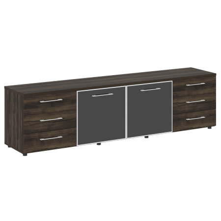 Yalta Тумба стационарная LT.TS-4.2 2200*450*580 Дуб Мали/Стекло Black Yalta Тумба стационарная LT.TS-4.2 2200*450*580 Дуб Мали/Стекло Black