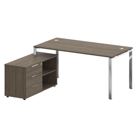 Metal System Direct Стол руковод. с тумбой БГ.СРТ-4.8 (L) Вяз Благородный/Нержавеющая Сталь 1700*1620*750 Metal System Direct Стол руковод. с тумбой БГ.СРТ-4.8 (L) Вяз Благородный/Нержавеющая Сталь 1700*1620*750