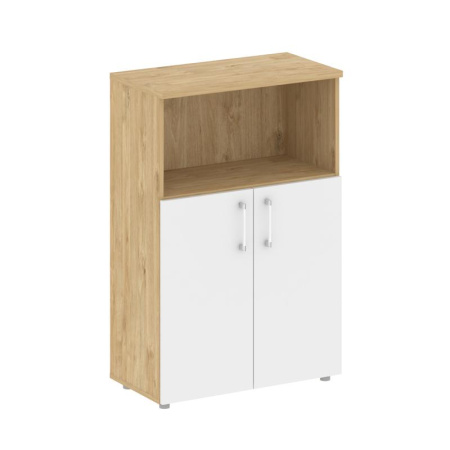 Shift Шкаф средний широкий SK.ST-2.1 Тиквуд Светлый/Белый Бриллиант 800*420*1207 Shift Шкаф средний широкий SK.ST-2.1 Тиквуд Светлый/Белый Бриллиант 800*420*1207