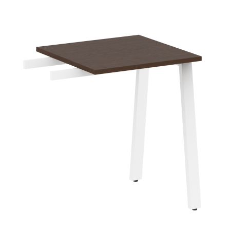 Metal System Приставной элемент на А-образном м/к БА.ПР-1 Венге Цаво/Металл Белый 600*600*750 Metal System Приставной элемент на А-образном м/к БА.ПР-1 Венге Цаво/Металл Белый 600*600*750