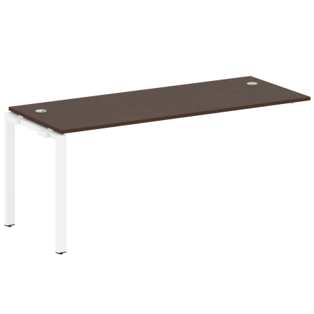 Metal System Проходной элемент рабочей станции на П-образном м/к БП.ПРС-СП-1.5 Венге Цаво/Металл Белый 1800*720*750 Metal System Проходной элемент рабочей станции на П-образном м/к БП.ПРС-СП-1.5 Венге Цаво/Металл Белый 1800*720*750