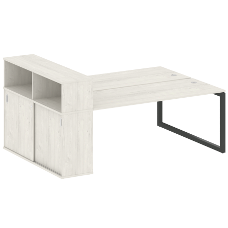 Metal System Quattro Рабочая станция с шкафом-купе на О-образном м/к 50БО.РС-СШК-2.5 Т Дуб Наварра/Металл Антрацит 2210*1475*1098 Metal System Quattro Рабочая станция с шкафом-купе на О-образном м/к 50БО.РС-СШК-2.5 Т Дуб Наварра/Металл Антрацит 2210*1475*1098