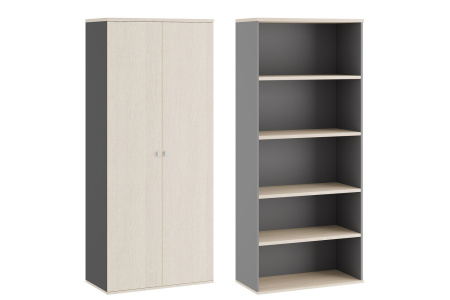 Tess TES38150334 Шкаф для бумаг закрытый 900x450x2070 дуб шамони светлый Tess TES38150334 Шкаф для бумаг закрытый 900x450x2070 дуб шамони светлый