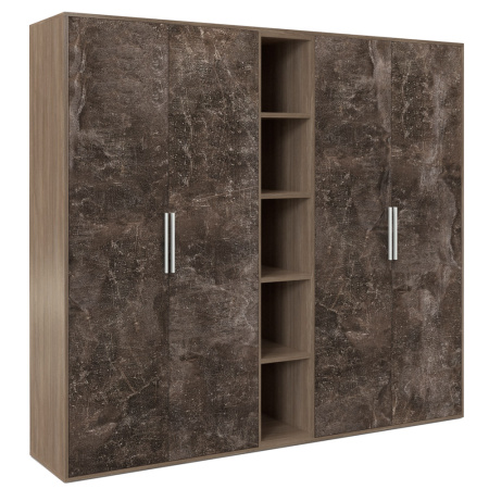 B-tone BTN36153442 Шкаф высокий 4 створки, с нишей 2138x450x1917 Дуб Урбан бетон темный B-tone BTN36153442 Шкаф высокий 4 створки, с нишей 2138x450x1917 Дуб Урбан бетон темный