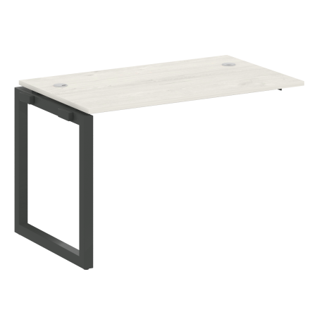 Metal System Quattro Проходной элемент рабочей станции на О-образном м/к 50БО.ПРС-СП-1.2 Дуб Наварра/Металл Антрацит 1200*720*750