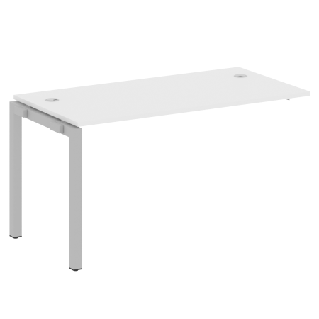 Metal System Quattro Проходной элемент рабочей станции на П-образном м/к 50БП.ПРС-СП-1.3 Белый/Металл Серый 1400*720*750