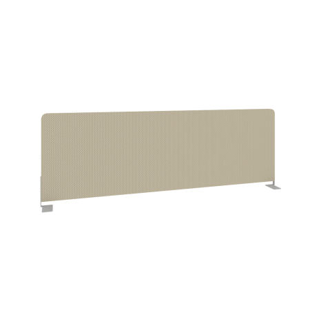Metal System Экран тканевый боковой Б.ТЭКР-120 Темно-бежевый/Металл Серый 1200*390*22