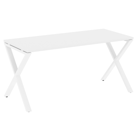 Loft Стол рабочий VR.L-SRX-4.7 Белый Бриллиант/Металл Белый 1580*720*750