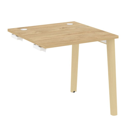 Onix Wood Стол-приставка OW.SPR-0.8 Тиквуд Светлый/Дуб Светлый/Металл Белый 780*800*750 Onix Wood Стол-приставка OW.SPR-0.8 Тиквуд Светлый/Дуб Светлый/Металл Белый 780*800*750