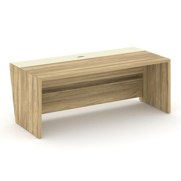 Corner Стол руководителя прямой COR.SR-20 Гикори Песочный/Ваниль 2000*900*750 Corner Стол руководителя прямой COR.SR-20 Гикори Песочный/Ваниль 2000*900*750