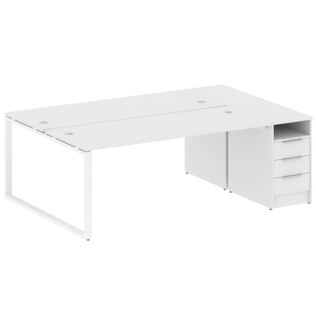 Metal System Рабочая станция с тумбой на О-образном м/к БО.РС-СТП-2.5 Белый/Металл Белый 2212*1475*750 Metal System Рабочая станция с тумбой на О-образном м/к БО.РС-СТП-2.5 Белый/Металл Белый 2212*1475*750