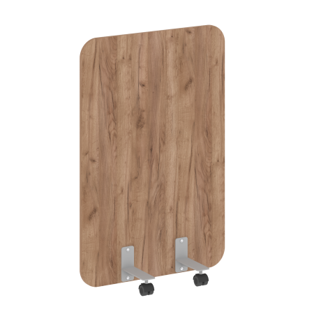 R-line Перегородка на металлических опорах, на роликах DP.R-80-120 Дуб Табак/Металл Серый 800*18*1200 R-line Перегородка на металлических опорах, на роликах DP.R-80-120 Дуб Табак/Металл Серый 800*18*1200