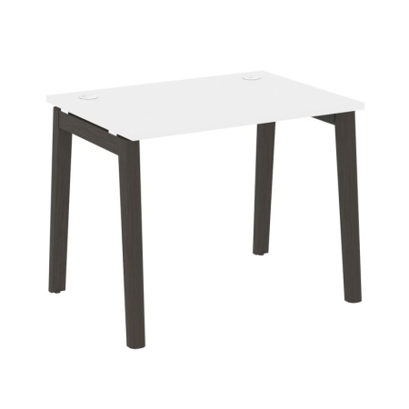 Onix Wood Стол письменный OW.SP-1.7 Белый Бриллиант/Дуб Темный/Металл Антрацит 980*720*750 Onix Wood Стол письменный OW.SP-1.7 Белый Бриллиант/Дуб Темный/Металл Антрацит 980*720*750