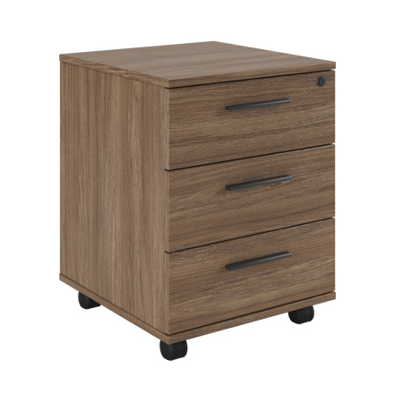 Asti AST33930304 Тумба подкатная с 3 ящиками, древесный 450x430x565 Дуб Урбан