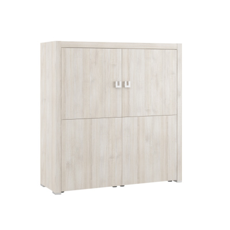 Solid SOL29742002 Шкаф средний 1310x450x1370 дуб шамони светлый Solid SOL29742002 Шкаф средний 1310x450x1370 дуб шамони светлый