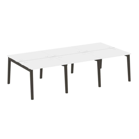 Onix Wood Рабочая станция OW.D.RS-6.1.7 Белый Бриллиант/Дуб Темный/Металл Антрацит 2940*1475*750 Onix Wood Рабочая станция OW.D.RS-6.1.7 Белый Бриллиант/Дуб Темный/Металл Антрацит 2940*1475*750