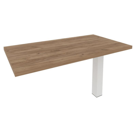 First Брифинг-приставка KB-5 Дуб Табак/Металл Белый 1300*700*765 First Брифинг-приставка KB-5 Дуб Табак/Металл Белый 1300*700*765