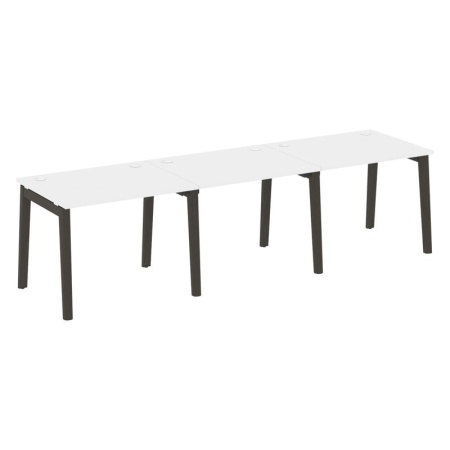 Onix Wood Рабочая станция OW.RS-3.1.8 Белый Бриллиант/Дуб Темный/Металл Антрацит 2940*800*750 Onix Wood Рабочая станция OW.RS-3.1.8 Белый Бриллиант/Дуб Темный/Металл Антрацит 2940*800*750