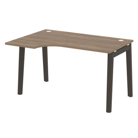 Onix Wood Стол эргономичный левый OW.SA-2 (L) Дуб Аризона/Дуб Темный/Металл Антрацит 1380*980*750 (720/460)