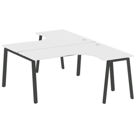 Metal System Рабочая станция криволинейная на А-образном м/к БА.РАС-СА-2.4 Белый/Металл Антрацит 1600*2435*750 Metal System Рабочая станция криволинейная на А-образном м/к БА.РАС-СА-2.4 Белый/Металл Антрацит 1600*2435*750