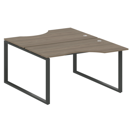 Metal System Рабочая станция криволинейная на О-образном м/к БО.РАС-СА-2.2 Вяз Благородный/Металл Антрацит 1400*1835*750 Metal System Рабочая станция криволинейная на О-образном м/к БО.РАС-СА-2.2 Вяз Благородный/Металл Антрацит 1400*1835*750