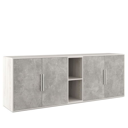 B-tone BTN36153031 Шкаф низкий 4 створки, с нишей 2138x450x780 сосна бетон светлый B-tone BTN36153031 Шкаф низкий 4 створки, с нишей 2138x450x780 сосна бетон светлый