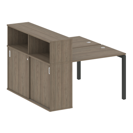 Metal System Quattro Рабочая станция с шкафом-купе на П-образном м/к 50БП.РС-СШК-2.1 Т Вяз Благородный/Металл Антрацит 1410*1475*1098 Metal System Quattro Рабочая станция с шкафом-купе на П-образном м/к 50БП.РС-СШК-2.1 Т Вяз Благородный/Металл Антрацит 1410*1475*1098