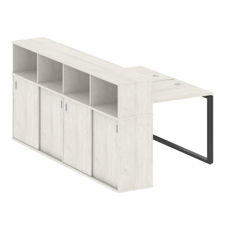 Metal System Рабочая станция с шкафом-купе на О-образном м/к БО.РС-СШК-4.1 Т Дуб Наварра/Металл Антрацит 1410*2332*1098 Metal System Рабочая станция с шкафом-купе на О-образном м/к БО.РС-СШК-4.1 Т Дуб Наварра/Металл Антрацит 1410*2332*1098