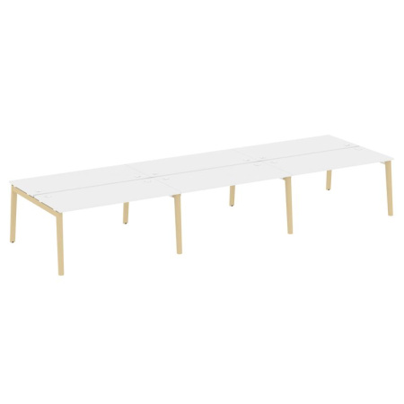 Onix Wood Рабочая станция OW.D.RS-6.4.7 Белый Бриллиант/Дуб Светлый/Металл Белый 4740*1475*750 Onix Wood Рабочая станция OW.D.RS-6.4.7 Белый Бриллиант/Дуб Светлый/Металл Белый 4740*1475*750