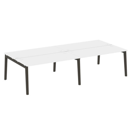 Onix Wood Рабочая станция OW.D.RS-4.4.7 Белый Бриллиант/Дуб Темный/Металл Антрацит 3160*1475*750 Onix Wood Рабочая станция OW.D.RS-4.4.7 Белый Бриллиант/Дуб Темный/Металл Антрацит 3160*1475*750