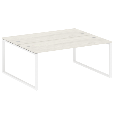 Metal System Рабочая станция на О-образном м/к БО.РАС-СП-2.5 Дуб Наварра/Металл Белый 1800*1475*750 Metal System Рабочая станция на О-образном м/к БО.РАС-СП-2.5 Дуб Наварра/Металл Белый 1800*1475*750