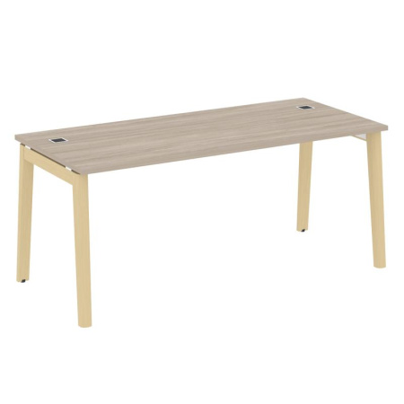 Onix Wood Direct Стол руководителя OW.SRR-5.8 Дуб Аттик/Дуб Светлый/Металл Белый 1780*800*750