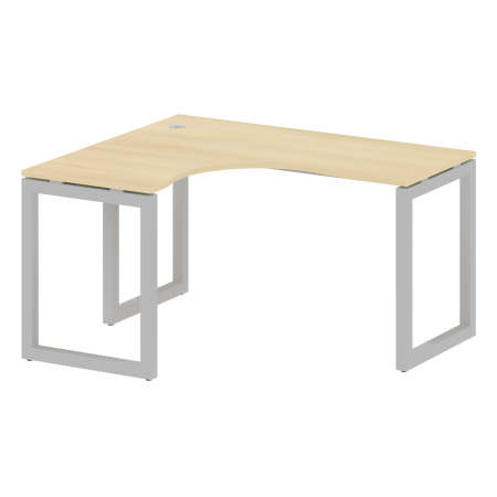 Metal System Quattro Стол криволинейный левый на О-образном м/к 50БО.СА-3 (L) Акация Лорка/Металл Серый 1400*1200*750 Metal System Quattro Стол криволинейный левый на О-образном м/к 50БО.СА-3 (L) Акация Лорка/Металл Серый 1400*1200*750