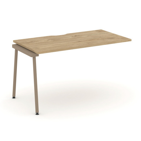 Estetica Наборный элемент рабочей станциии ES.1.NRS-3-VK Тиквуд Светлый/Металл Латте 1380*730*750 Estetica Наборный элемент рабочей станциии ES.1.NRS-3-VK Тиквуд Светлый/Металл Латте 1380*730*750