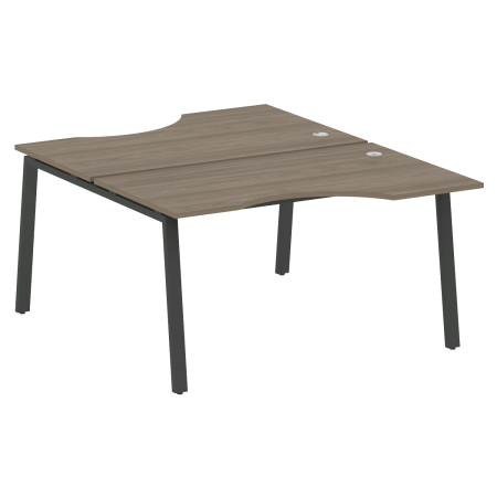 Metal System Рабочая станция криволинейная на А-образном м/к БА.РАС-СА-2.2 Вяз Благородный/Металл Антрацит 1400*1835*750 Metal System Рабочая станция криволинейная на А-образном м/к БА.РАС-СА-2.2 Вяз Благородный/Металл Антрацит 1400*1835*750