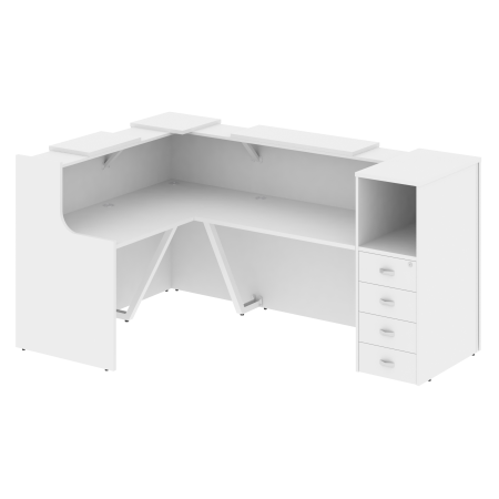 Onix Ресепшн O.R-K-25 Белый Бриллиант 2373*1568*1187 Onix Ресепшн O.R-K-25 Белый Бриллиант 2373*1568*1187