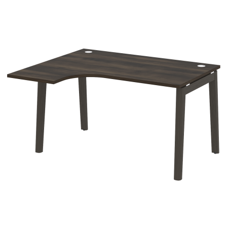 Onix Wood Стол эргономичный левый OW.SA-3 (L) Дуб Мали/Дуб Темный/Металл Антрацит 1380*1180*750 (800/460)