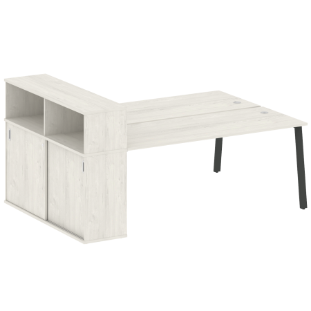 Metal System Рабочая станция с шкафом-купе на А-образном м/к БА.РС-СШК-2.5 Т Дуб Наварра/Металл Антрацит 2210*1475*1098 Metal System Рабочая станция с шкафом-купе на А-образном м/к БА.РС-СШК-2.5 Т Дуб Наварра/Металл Антрацит 2210*1475*1098