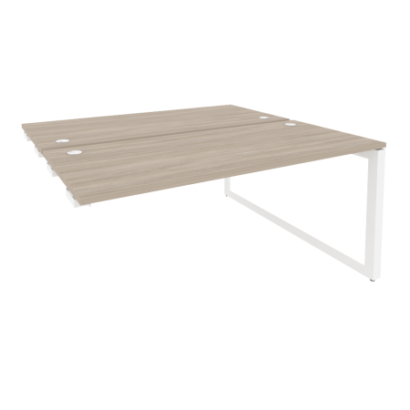 Onix Стол-приставка двойной на О-образном м/к к опорым элем. O.MO-D.SPR-4.7 Дуб Аттик/Металл Белый 1580*1475*750 Onix Стол-приставка двойной на О-образном м/к к опорым элем. O.MO-D.SPR-4.7 Дуб Аттик/Металл Белый 1580*1475*750