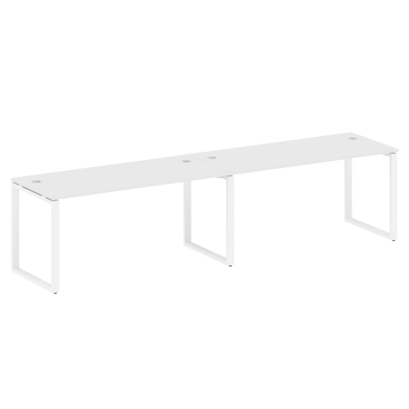 Metal System Рабочая станция на 2 места на О-образном м/к БО.СМ-2.4 Белый/Металл Белый 3200*720*750 Metal System Рабочая станция на 2 места на О-образном м/к БО.СМ-2.4 Белый/Металл Белый 3200*720*750