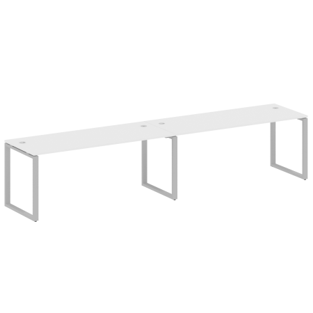 Metal System Рабочая станция на 2 места на О-образном м/к БО.СМ-2.5 Белый/Металл Серый 3600*720*750 Metal System Рабочая станция на 2 места на О-образном м/к БО.СМ-2.5 Белый/Металл Серый 3600*720*750