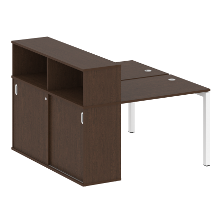 Metal System Quattro Рабочая станция с шкафом-купе на П-образном м/к 50БП.РС-СШК-2.1 Т Венге Цаво/Металл Белый 1410*1475*1098 Metal System Quattro Рабочая станция с шкафом-купе на П-образном м/к 50БП.РС-СШК-2.1 Т Венге Цаво/Металл Белый 1410*1475*1098