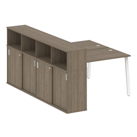 Metal System Рабочая станция с шкафом-купе на А-образном м/к БА.РС-СШК-4.2 Т Вяз Благородный/Металл Белый 1610*2332*1098 Metal System Рабочая станция с шкафом-купе на А-образном м/к БА.РС-СШК-4.2 Т Вяз Благородный/Металл Белый 1610*2332*1098